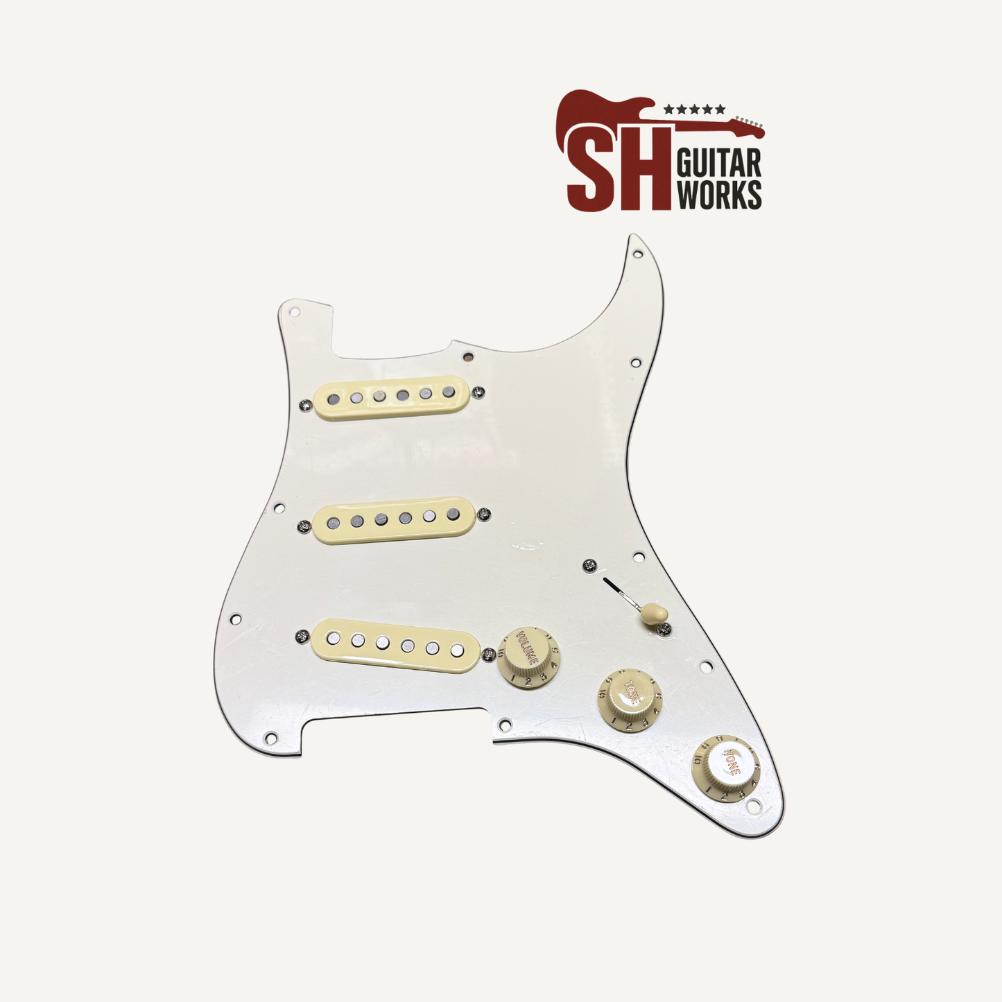 SHG5014 Hot Modern Noiseless Loaded Stratocaster Pickguard USA Spec Wiring